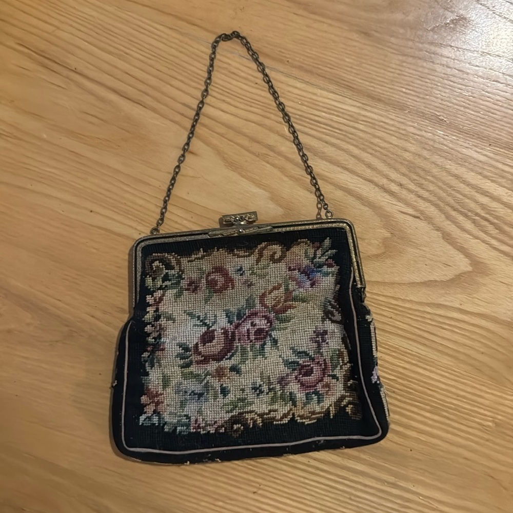 Petit point handbag vintage